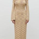 ASOS NEW Pretty Lavish Joanna Bardot Off Shoulder Knit Midi Maxi Bodycon Dress Size M Photo 0