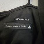 Abercrombie & Fitch A&F Black Pleated Plunge Mini Dress Photo 7