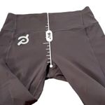 Peloton Gray Mid Rise Raw Unfinished Hem Cropped Leggings Sz M Photo 8