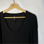Athleta  Cloudlight Ribbed Stratus Black Long Sleeve T-Shirt M Photo 3
