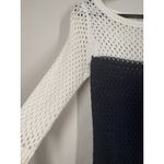 Cache Vtg Y2k  Womens Open Knit Sweater Dress Sz S Beachy Color Block Vacation Photo 1