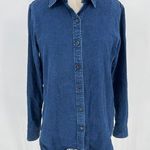 Indigo Blue Filson Women's Long Sleeve Denim Shirt Sz M  Button Up Photo 0