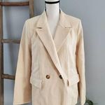Forever 21 Women's Cream Crepe Long Jacket Blazer M Photo 0