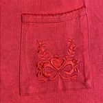 VINTAGE RED HENLEY NIGHT GOWN TEE SHIRT DRESS Size M Photo 2