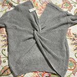 Francesca's small twist back pullover sweater long sleeve relaxed fit v Photo 8