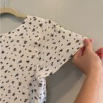 American Eagle  White Mini Dress Dainty Blue Floral Size Medium Photo 2