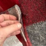 EXPRESS Vintage French Country Womens Wool Blend Plaid Blazer Jacket Red Gray XS Photo 10