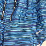 Nike  Equilibrium Modern Tempo Shorts Blue Stripped Women's Size Small Photo 2