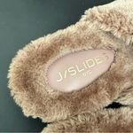 J/SLIDES Mauve Faux Fur Fuzzy Platform Slippers Size 6 Pink Photo 7
