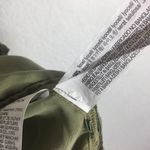 ZARA  Army Green Babydoll Ruffle Button Oversized Mini Dress XS Lightweight Beach Photo 6