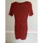 Steven Alan  Women's Space Dye Bodycon V-Neck Knit Dress Burnt Orange Size  S Photo 1