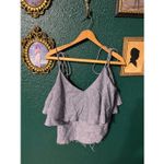 Urban Outfitters  Backstage Riviera Chambray Tie-Shoulder Tank Top Sz Medium NWT Photo 2
