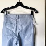 Aritzia Pant Melina High-Rise Straight-Leg Vegan-Leather Marble Grey 2 NWT Photo 7