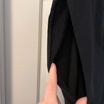 Vince  Black V-Neck Blouse Satin Neck Tunic Top Size XS Oversized Sleeveless Photo 2