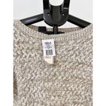 It’s Our Time Women’s Scoop Neck Tunic Sweater Oatmeal And Cream Size Large NWT Photo 3