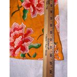 Farm Rio Anthropologie smocked floral wide leg pants Orange Floral resort vacay Photo 5