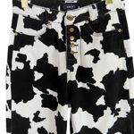 Cider Cow Print Straight Leg Jeans High Rise 90's Fit Mom Jeans Small 26" Photo 3