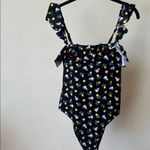 Victoria's Secret Victoria Secret‎ swim one piece ruffle lemon bathing suit black NWOT size M Photo 7