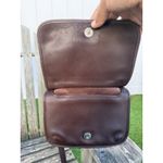 Coach Vintage  9132 Crossbody Shoulder Bag Chocolate Brown Color Slim S‎ Photo 3