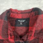 Madewell  Flannel Side-Button Oversized Ex-Boyfriend Shirt Buffalo Check Size M Photo 4