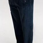 Kate Hill Womens Medium Velour Casual Lounge Pants Black Drawstring Waist Photo 1