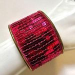 Pink sequin cuff bracelet Photo 0