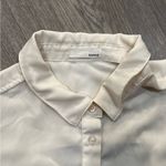 Garage Women’s Off White Medium  Button Down Polyester Dress Shirt Photo 2