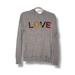 Rachel Zoe Sweater weather “Love”Neutral Fall Vibes High Low Hoodie Sweater Sz M Approx A31 Photo 1