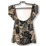 Amuse Society  Blue Floral‎ Top Photo 9