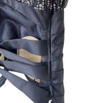 Hailey Logan by Adrianna Papell Size 1/2 Mini Dress Gray Sparkle Strapless Prom Photo 5