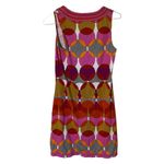 Boden Multicolor Retro Geometric Circle Mod Print Sheath Dress Size 8R WH308 Photo 1