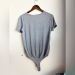 Elodie  Gray Short Sleeve Bodysuit Size Small NWT Photo 1