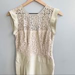 BCBGMAXAZRIA Aimee Dress Taupe Cream Lace Size 4 Photo 3