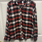 Arizona  Jean Company Red and Blue Plaid Button Down Shirt Size XS Photo 0