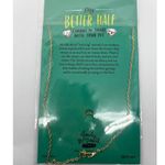 Cat Dog Emily McDowell My Better Half Life Saver Necklace & Pet Collar Charm Set Gold Photo 2