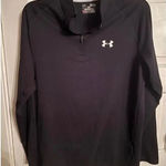 Under Armour Under‎ Armour Black Long Sleeve 1/4 Zip Pullover Shirt woman's athletic Training Photo 0