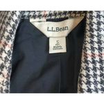 L.L.Bean Womens  Bellandi Black Houndstooth Print Lined Italian Wool Blazer PS Photo 8