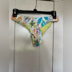 Roxy NWT Retro Revo High Leg Cheeky Bikini Bottom In Snow White Pualani Combo Photo 4
