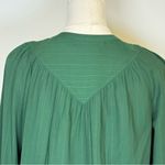 Maeve | Anthropologie Green Button-Up Lightweight Striped Blouse Women’s Size XS Photo 6
