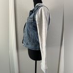 Levi's NEW Levi’s Hooded Hybrid Trucker Knit Denim Jacket XS Photo 1