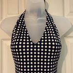 J.Crew Navy Blue & White Polka Dot Swimsuit 6 Photo 3