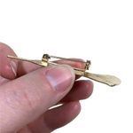 Boutique Vintage Decorative Leaf Brooch Pin Gold Tone Photo 11