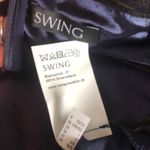 SWING Cocktail fit & flare short short sleeved dress navy lace 6 Blue Photo 12