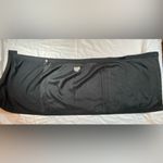 Henri Bendel Mini Wrap Skirt Black Silk & Cotton Vintage Size 14 Photo 4