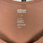 Girlfriend Collective Girlfriend‎ Collective Brown Athletic Athleisure Soft Buttery Tank Top Photo 4
