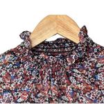 ASOS Design Long Sleeve Floral Blouse Shirred Neck & Cuffs Women's Sz 8 New Photo 1