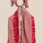 Banana Republic  RED SUNSET TIE HALTER scarf TOP SIZE SMALL Photo 1
