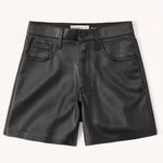 Abercrombie & Fitch Abercrombie Leather Shorts Photo 1