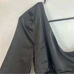 Lulus NWT Happy Hour Chic Black Satin Ruched One-Shoulder Mini Dress Size XS Photo 10