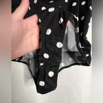 Abound  Black and White Polka Dot Bodysuit Photo 4